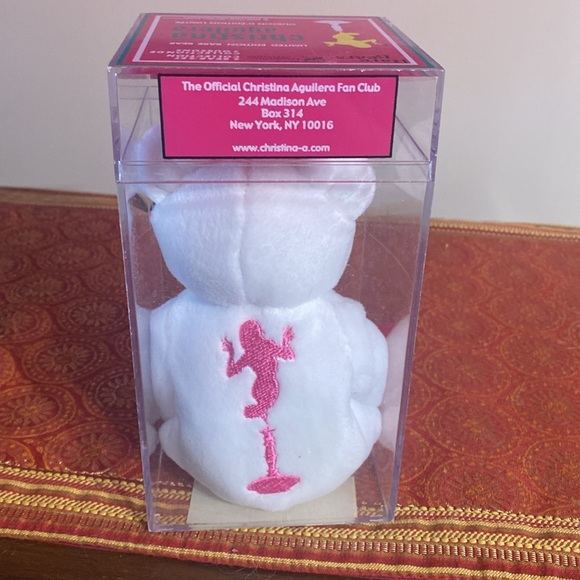 CHRISTINA AGUILERA Fan Club Limited Edition Rare Bear # 13312, one only - Picture 4 of 4